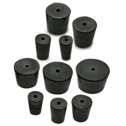Rubber Stopper, 1 Hole (Full Pack, Any Size)
