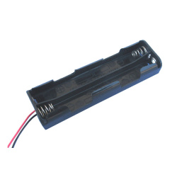 Battery Holder, 4AA - Long, Plastic