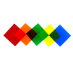 Color Filter, Set Of 5 2" X 2"