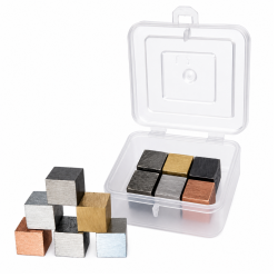 Weight Mass & Density Cubes, Set Of 12 Metal Cubes 10mm